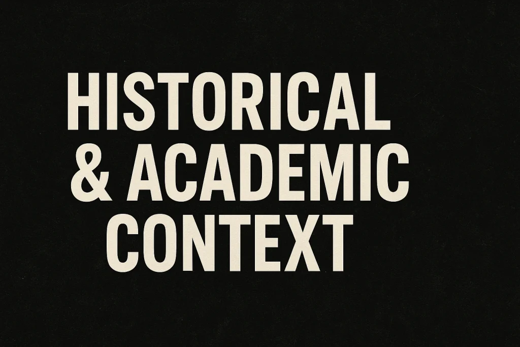 Historical & Academic Context